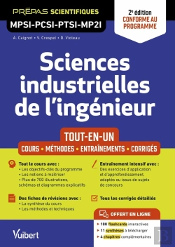 Bertrand.pt - Sciences Industrielles De L'Ingénieur Mpsi-Pcsi-Ptsi-Mp2i - Tout-En-Un : Cours - Synthèse - Méthodes Détaillées - Exercices Corrigés 2e Édition Mise À Jour - Conforme Au Programme