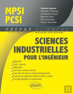 Bertrand.pt - Sciences Industrielles Pour L'Ingenieur Mpsi-Pcsi