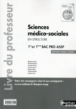 Bertrand.pt - Sciences Medico-Sociales 1ere/Term Bac Pro Assp Option En Structure Professeur - 2016