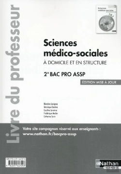 Bertrand.pt - Sciences Medico-Sociales (Poch) 2e Bac Pro Assp Option En Structure Et A Domicile Professeur - 2016