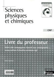 Sciences Physiques Et  Chimiques Cap  (Pochette)  -  Professeur  -  2010