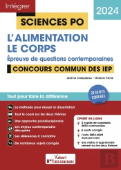 Sciences Po - Questions Contemporaines - L'Alimentation + Theme 2024 - Concours Commun Des Iep 2024