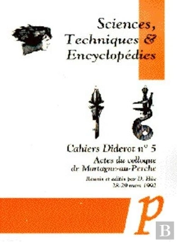 Bertrand.pt - Sciences, Techniques Et Encyclopédies ; Cahiers Diderot Tome 5