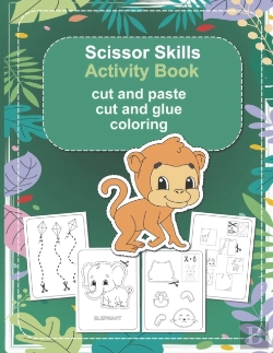 Bertrand.pt - Scissor Skills Activity Book - Cut And Paste, Cut And Glue, Coloring