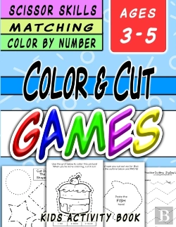 Bertrand.pt - Scissor Skills And Color By Number Kids Activity Book