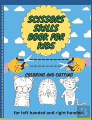 Scissors Skills Book For Kids Coloring And Cutting For Left Handed And Right Handed