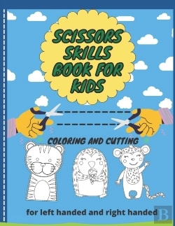 Bertrand.pt - Scissors Skills Book For Kids Coloring And Cutting For Left Handed And Right Handed