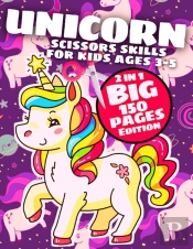 Scissors Skills For Kids Ages 3-5 Unicorn