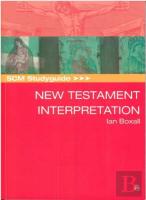 Scm Studyguide: New Testament Interpretation