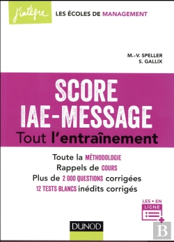 Bertrand.pt - Score-Iae Message ; Tout L'Entraînement ; 12 Tests Blancs Inédits