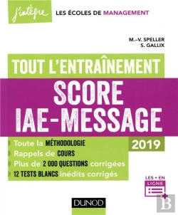 Bertrand.pt - Score Iae-Message - Tout L'Entrainement - 2019 - 12 Tests Blancs Inedits - 2000 Questions Corrigee