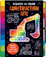 Scratch And Draw Construction Site - Scratch Art Activity Book