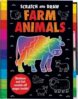 Bertrand.pt - Scratch And Draw Farm Animals - Scratch Art Activity Book