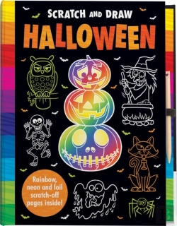 Bertrand.pt - Scratch And Draw Halloween - Scratch Art Activity Book