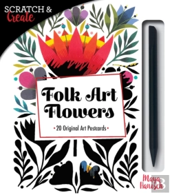 Bertrand.pt - Scratch & Create Folk Art Flowers