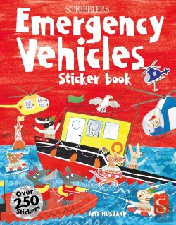 Bertrand.pt - Scribblers Fun Activity Emergency Vehicles Sticker Book