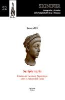 Scripta Varia. Estudios Sobre Historia Y Arqueología Sobre La Antigüedad Tardía