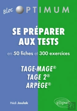 Bertrand.pt - Se Préparer Aux Tests En 50 Fiches Et 300 Exercices ; Tage-Mage Tage 2 Arpège