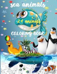 Sea Animals Coloring Book -24 Animals