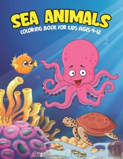 Bertrand.pt - Sea Animals Coloring Book For Kids Ages 4-12
