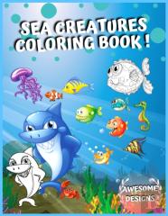 Sea Creatures Coloring Book