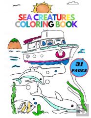 Sea  Creatures Coloring Book