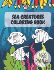 Sea Creatures Coloring Book