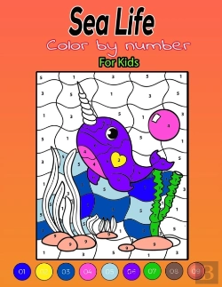 Bertrand.pt - Sea Life Color By Number For Kids