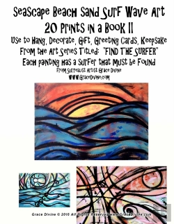 Bertrand.pt - Seascape Beach Sand Surf Wave Art 20 Prints In A Book Ii Use To Hang, Decorate, Gift, Greeting Cards, Keepsake From The Art Series Titled
