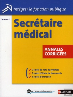 Bertrand.pt - Secretaire Medical Sujets D'Annales (Integrer La Fonction Publique) N0 37 2011