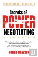 Secrets Of Power Negotiating, 25th Anniversary Edition