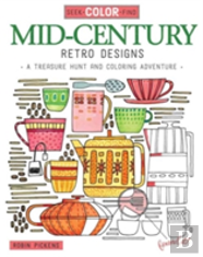 Seek, Color, Find Mid-Century Retro Designs