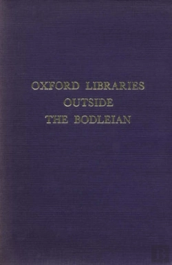 Bertrand.pt - Select Index Of Manuscript Collections In Oxford Libraries Outside The Bodleian
