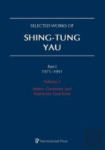 Selected Works Of Shing-Tung Yau 1971-1991: Volume 2