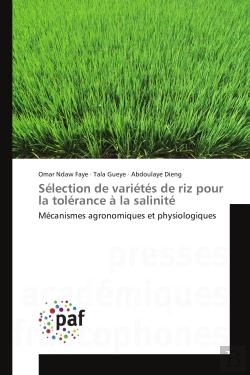 Bertrand.pt - Selection De Varietes De Riz Pour La Tolerance A La Salinite - Mecanismes Agronomiques Et Physiologi