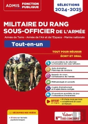 Sélections Militaire Du Rang - Sous-Officier De L'Armée Tout-En-Un : Armée De Terre, Armée De L'Air Et De L'Espace, Marine Nationale (Édition 2024/2025)