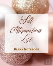 Self Affirmations List - Blank Notebook - Write It Down - Pastel Rose Gold Pink - Abstract Modern Contemporary Unique