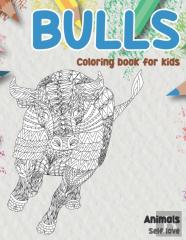Self Love Coloring Book For Kids - Animals - Bulls