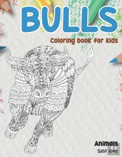 Bertrand.pt - Self Love Coloring Book For Kids - Animals - Bulls