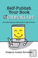 Self-Publish Your Book Checklist