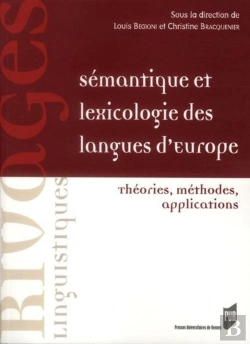 Bertrand.pt - Sémantique Et Lexicologie Des Langues D'Europe ; Théories, Méthodes, Applications