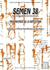 Semen Tome 38 : Pragmatique De La Répétition