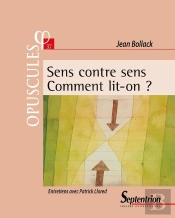 Sens Contre Sens. Comment Lit-On ?