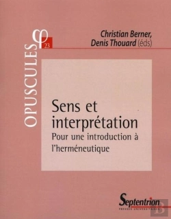 Bertrand.pt - Sens Et Interprétation : Pour Une Introduction À L''Herméneutiquen° 23
