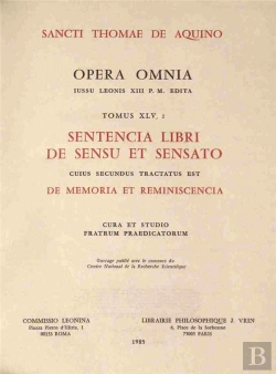 Bertrand.pt - Sentencia Libri De Sensu (Se Memoria) Relie, T45, Vol 2