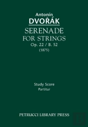 Serenade For Strings, Op. 22 / B. 52 - Study Score