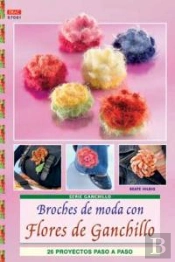 Serie Ganchillo Nº1. Broches De Moda Con Flores De Ganchillo.