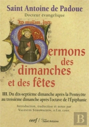 Sermons Des Dimanches Et Des Fetes T.3 ; Du Dix-Septième Dimanche Après La Pentcôte Au Troisième Dimanche Après L'Octave De L'Épiphanie