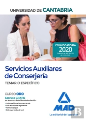 Servicios Auxiliares De Conserjería De La Universidad De Cantabria. Temario Específico