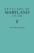 Settlers Of Maryland, 1731-1750